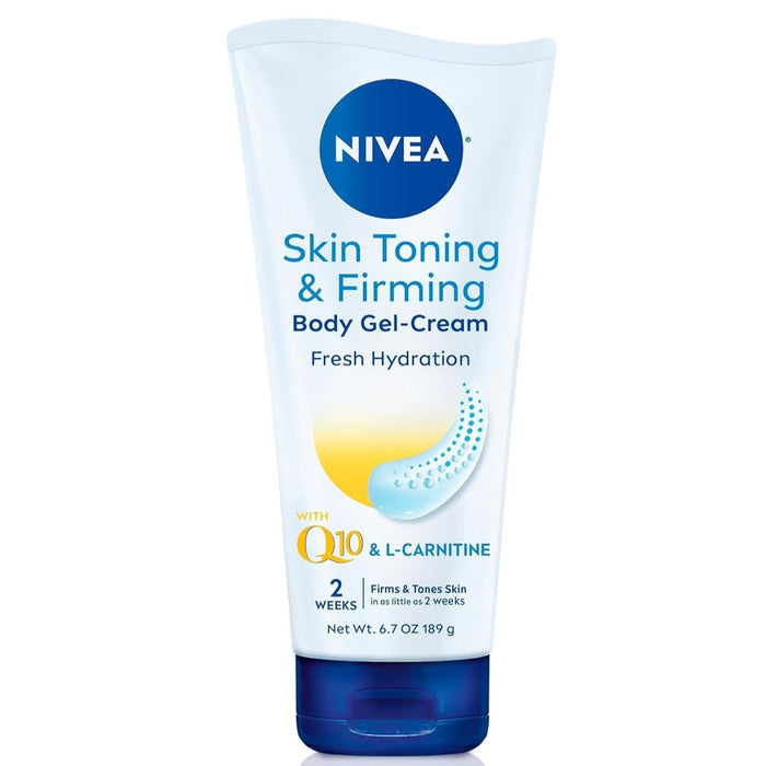 Nivea Skin Toning & Firming with Q10 and L-Carnitine Body Gel-Cream Tube - 6.7 oz