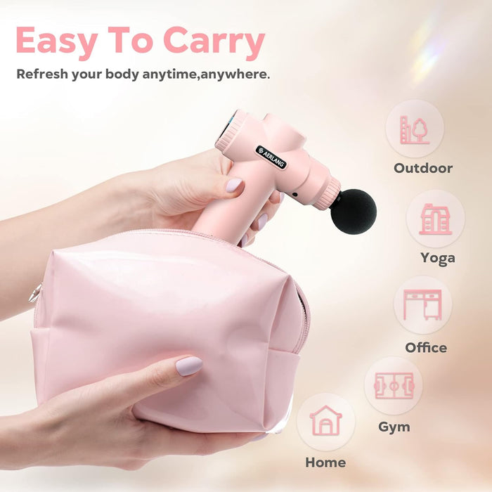 AERLANG Pink Mini Massage Gun