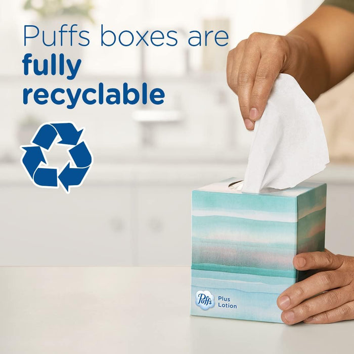 Puffs Plus Lotion with Vicks Scent Facial Tissues - 24 Boxes x 48 Tissues