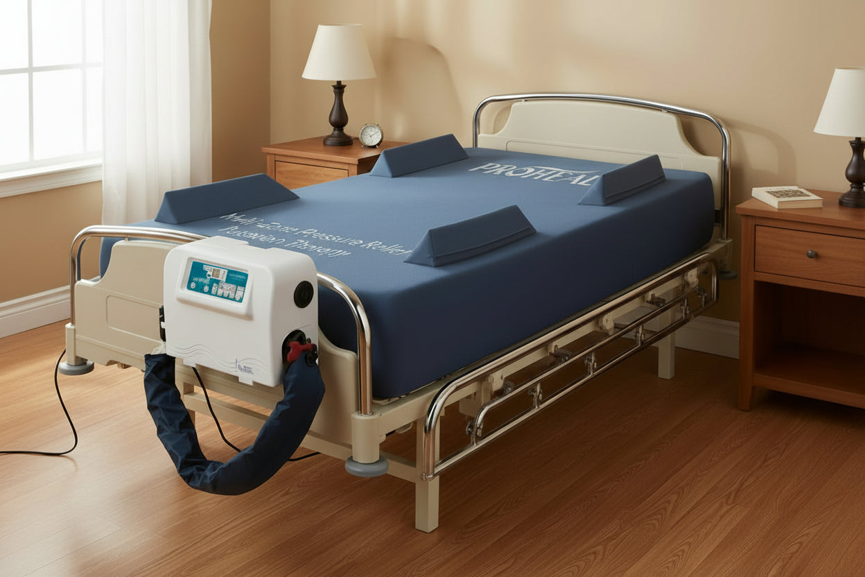 True Low Air Loss Bariatric Mattress Alternating Pressure Pulsation with Rails