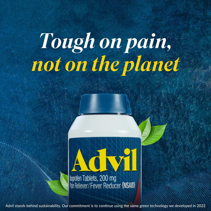 Advil Pain Reliever & Fever Reducer Ibuprofen Tablets EZCap- 200 Ct - Shop Home Med
