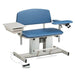 Clinton Power Series Bariatric Blood Draw Chair with Padded Arm Flip Arm and Drawer