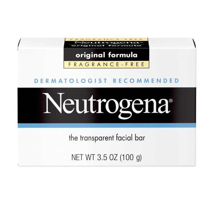 Neutrogena Original Amber Facial Cleansing Bar Fragrance Free - 3.5oz