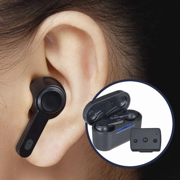 Mimitakara Bluetooth Rechargeable TWS goodHearing T3 Hearing Aid with Transmitter