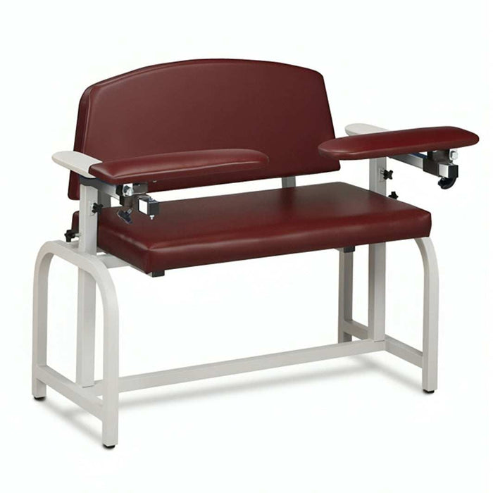 Clinton Lab X Series Extra-Wide Blood Chair with Padded Flip Arm and Drawer