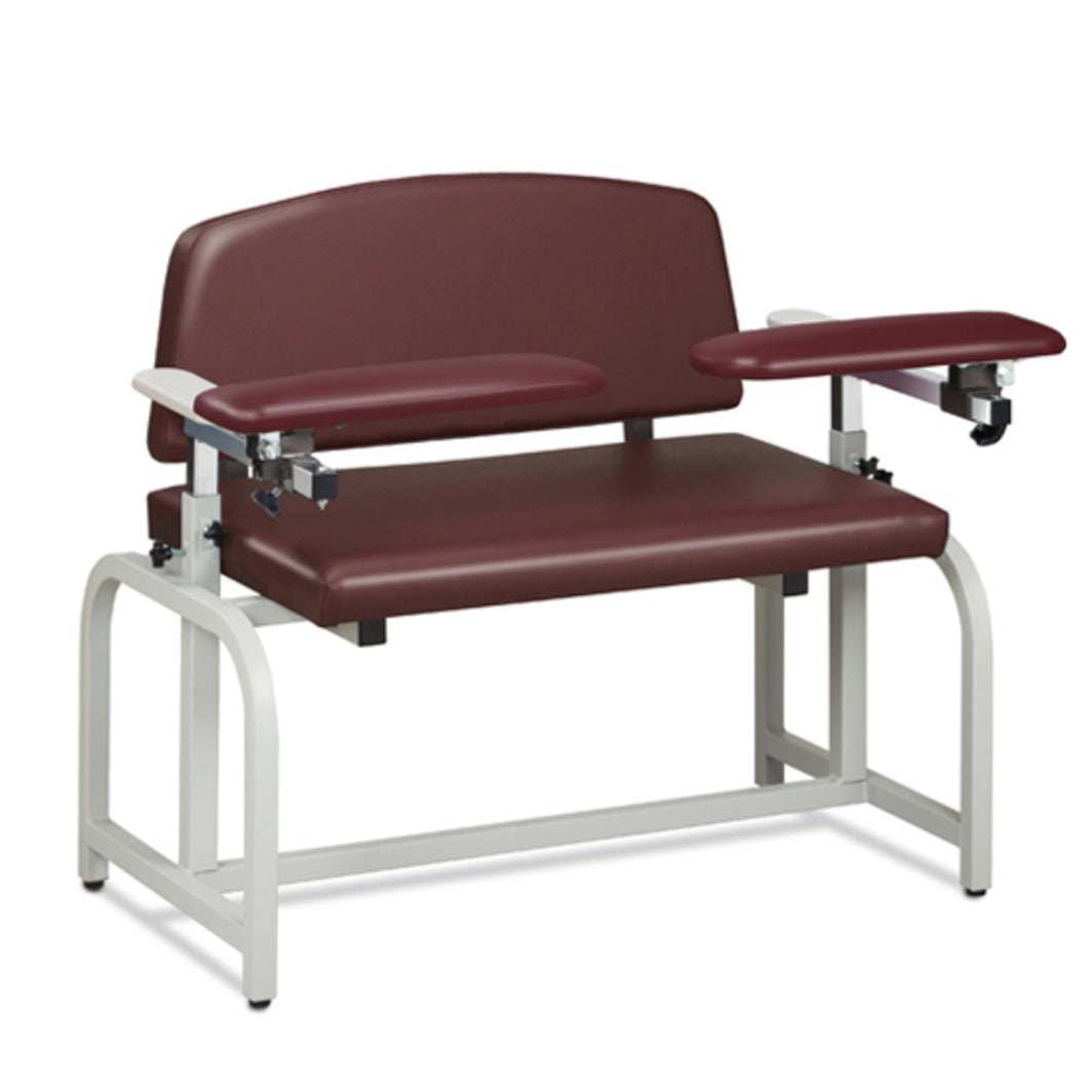 Clinton Lab X Series Bariatric Blood Drawing Chair with Padded Arms