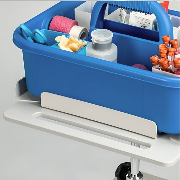 Clinton Slimline Store and Go with Shelves and Drawers Phlebotomy Cart