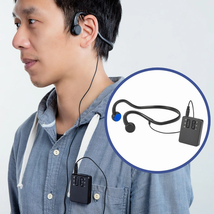 Mimitakara Bluetooth Rechargeable BTE Bone Conduction Hearing Amplifier