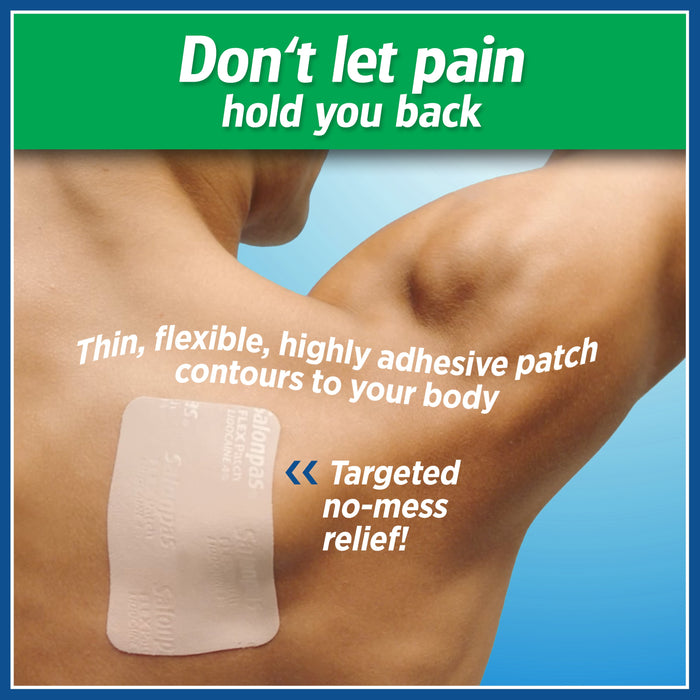 Salonpas Lidocaine 4% Pain Relieving Flex Patch - 7 Ct