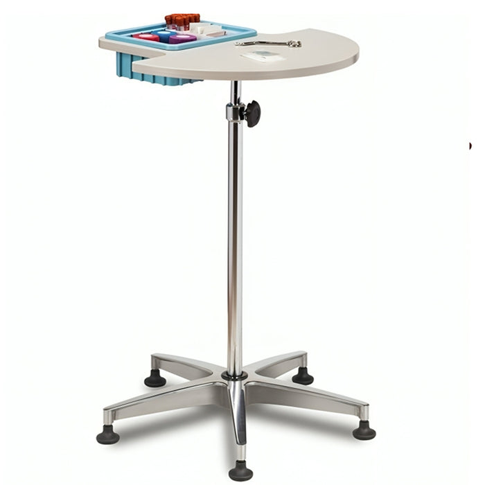 Clinton Half Round Stationary ClintonClean Plastic Phlebotomy Stand