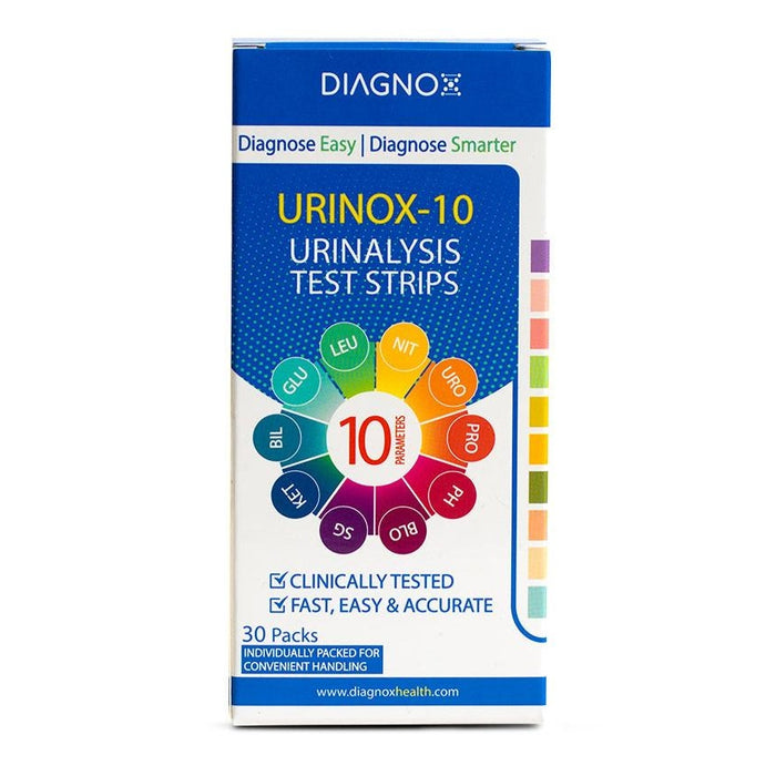 Diagnox Urinox-10 Urinalysis Test Strips