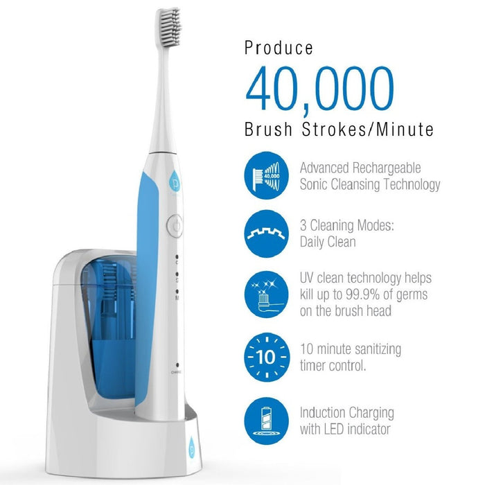 Pursonic Sonic Smart Series Rechargeable Toothbrush with UV Sanitizing