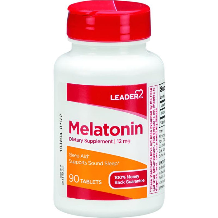 Tabletas de suplemento dietético de melatonina Leader