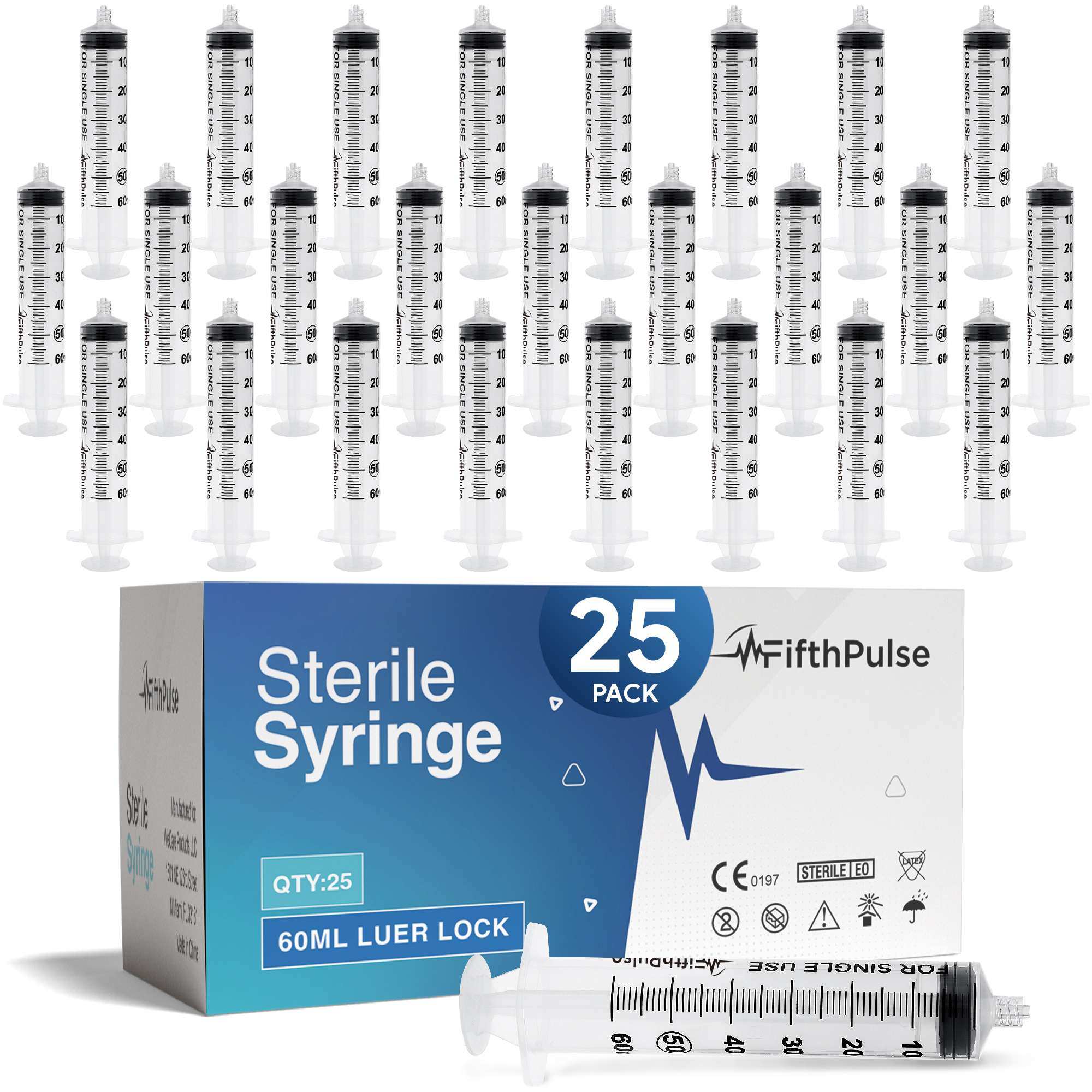 FifthPulse Disposable Luer Lock Syringes Without Needle