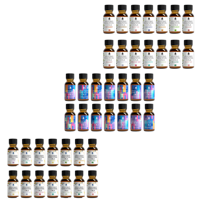Pursonic Aromatherapy Lovers - Triple 14-Pack Essential Oils Collection shophomemed