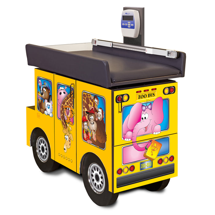 Clinton Complete Zoo Bus Exam Room - Pediatric Scale Table & Cabinets