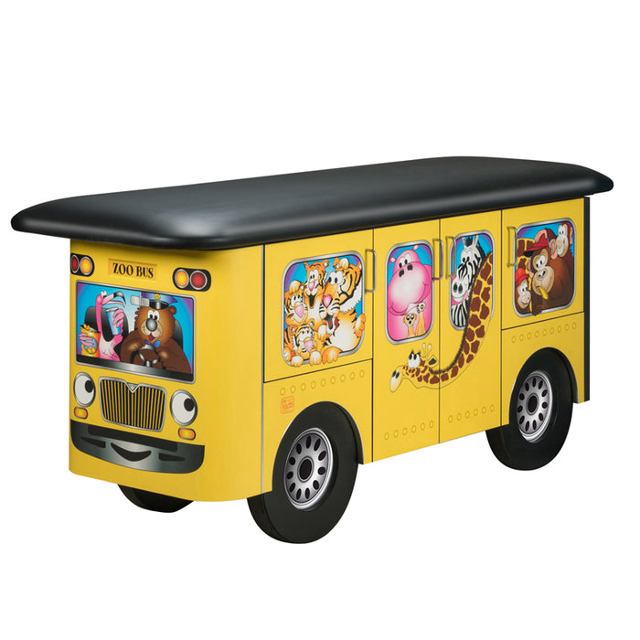 Clinton Complete Zoo Bus Pediatric Treatment Table and Cabinets