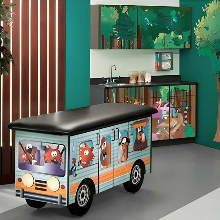 Clinton Cool Camper Complete Pediatric Treatment Table and Cabinets