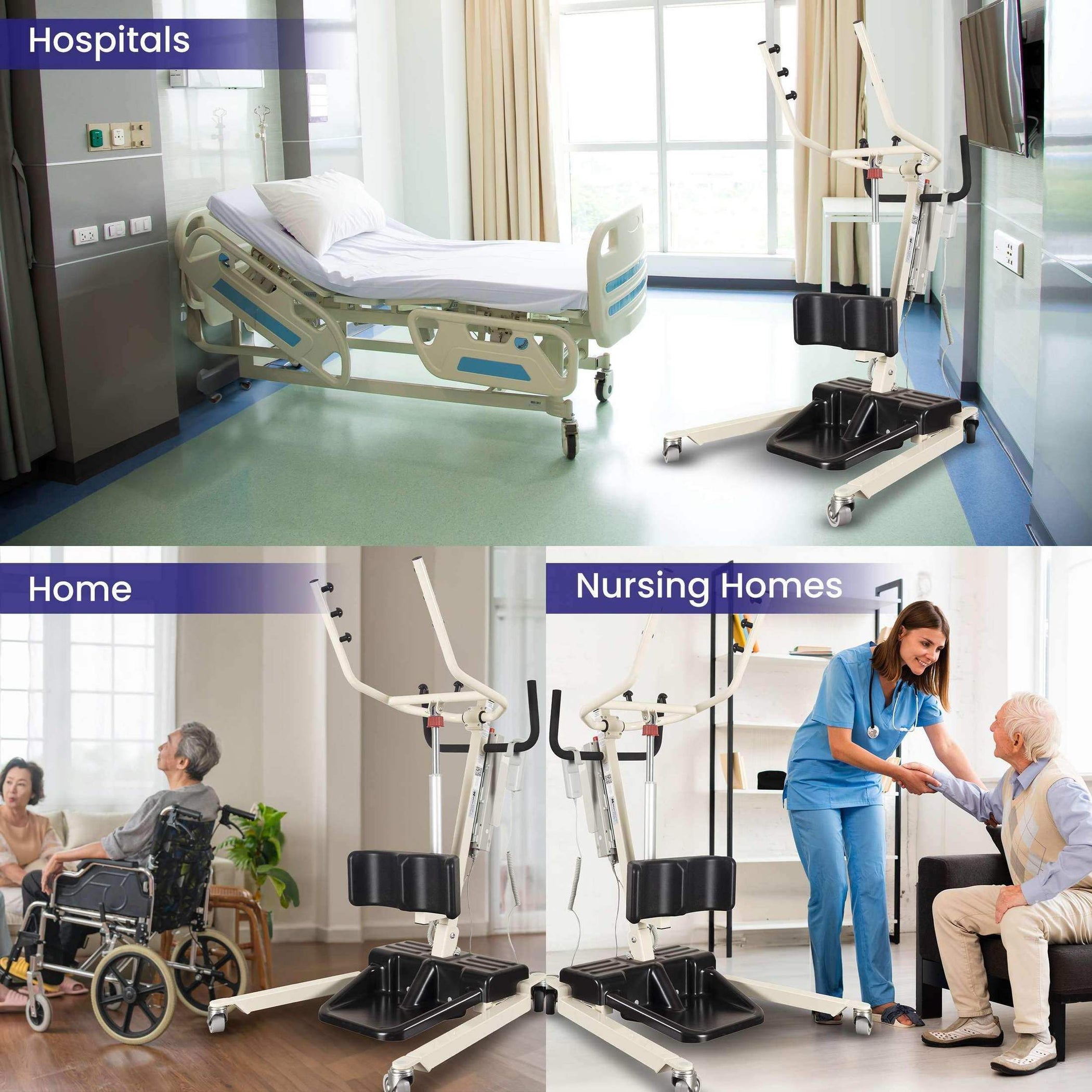 MedaCure Free Spirit Sit to Stand Powered Patient Assist Lift — Shop ...