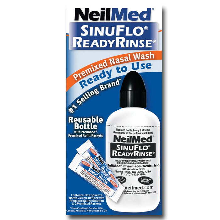 NeilMed SinuFlo ReadyRinse Sinus Rinse Premixed Nasal Wash Kit