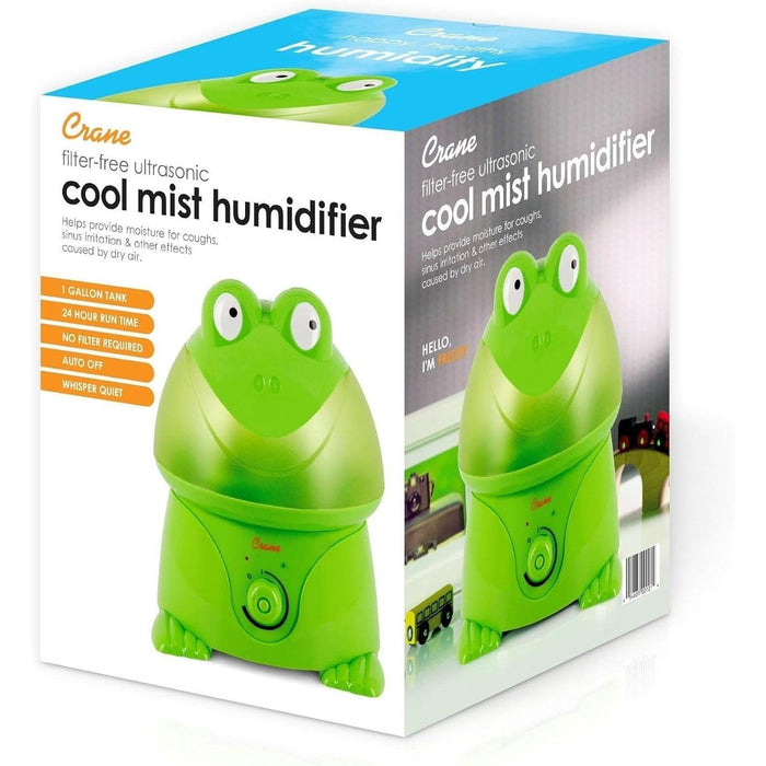 Crane Adorable Ultrasonic Cool Mist Humidifier Frog - 1 Gallon
