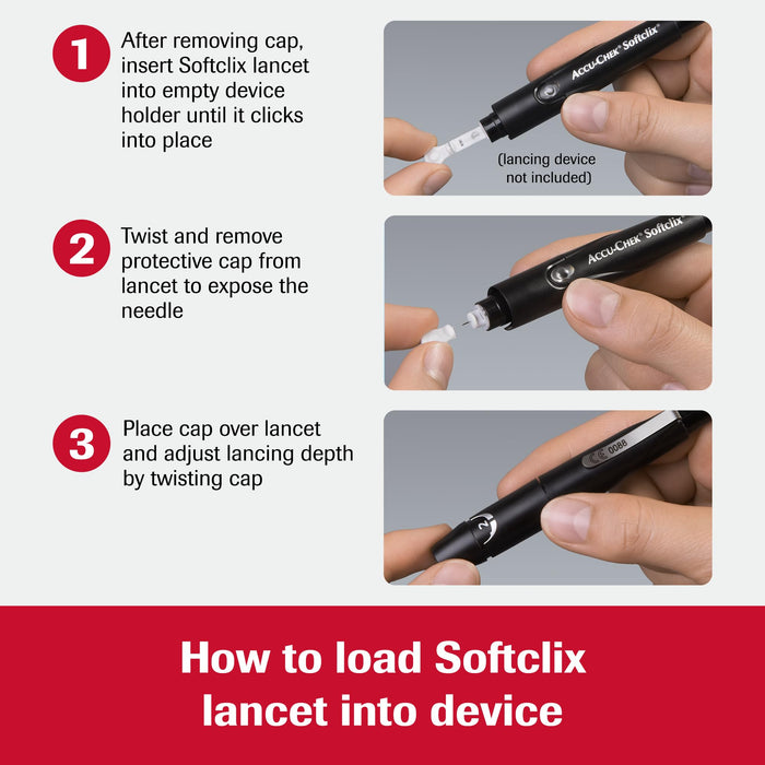 Accu-Chek SoftClix Blood Glucose Testing Lancets - 100 Ct