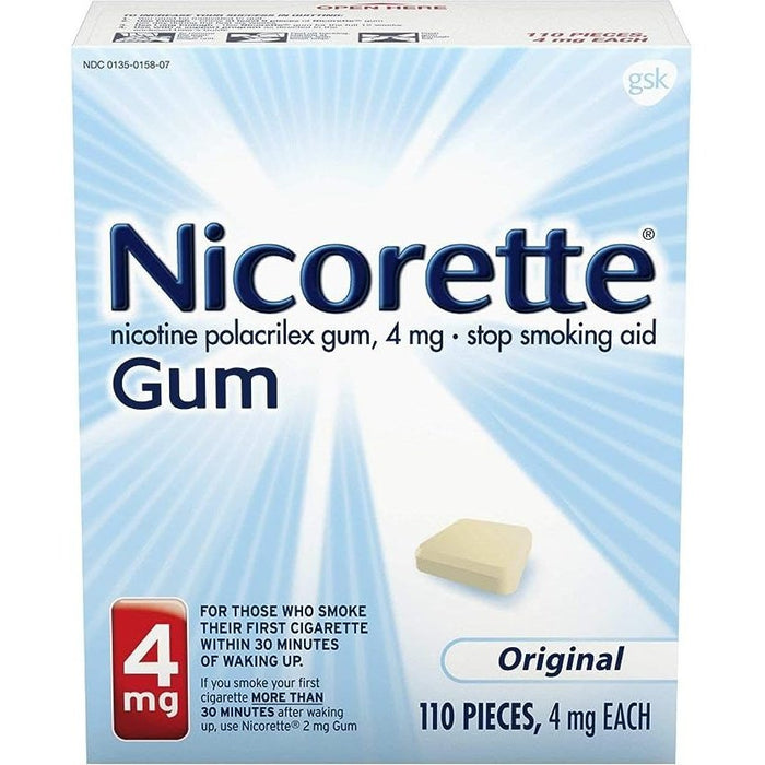 Nicorette Smoking Cessation Aid 4Mg Gum Original - 110Ct