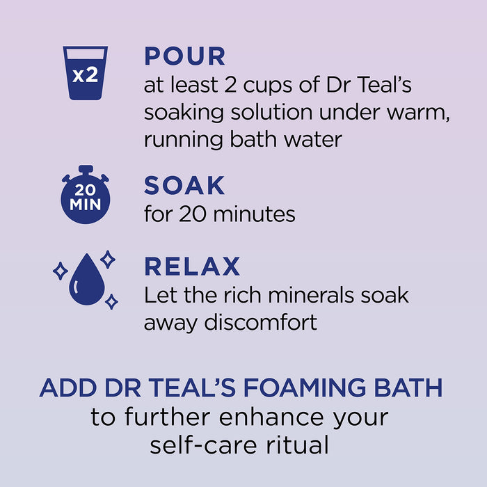 Dr. Teal's Pure Epsom Salt Sleep Soak with Melatonin - 3 lbs