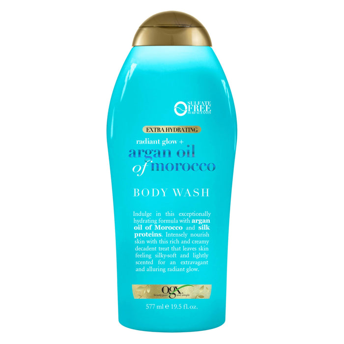 Ogx Radiant Glow + Argan Oil of Morocco Hydrating Body Wash - 19.5 Oz