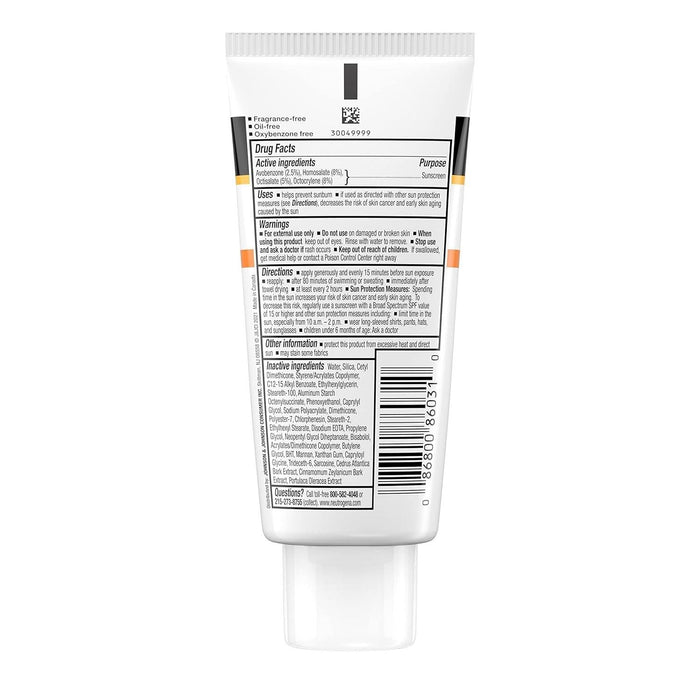 Neutrogena Clear Face Liquid Sunscreen Lotion  SPF 30 - 3 fl oz