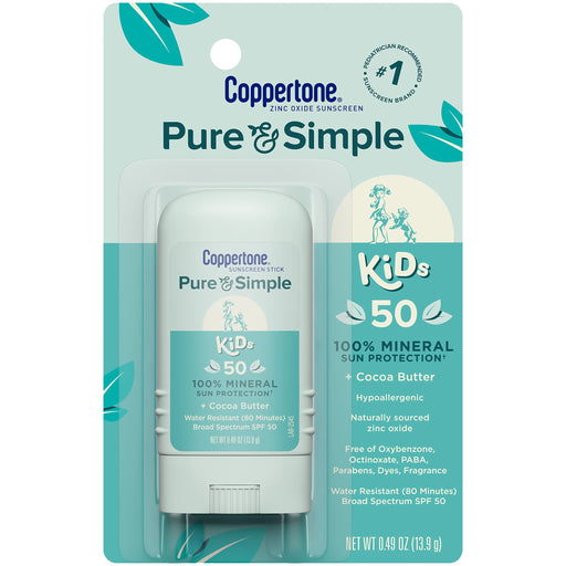 Coppertone Pure & Simple Baby Sunscreen Stick SPF50