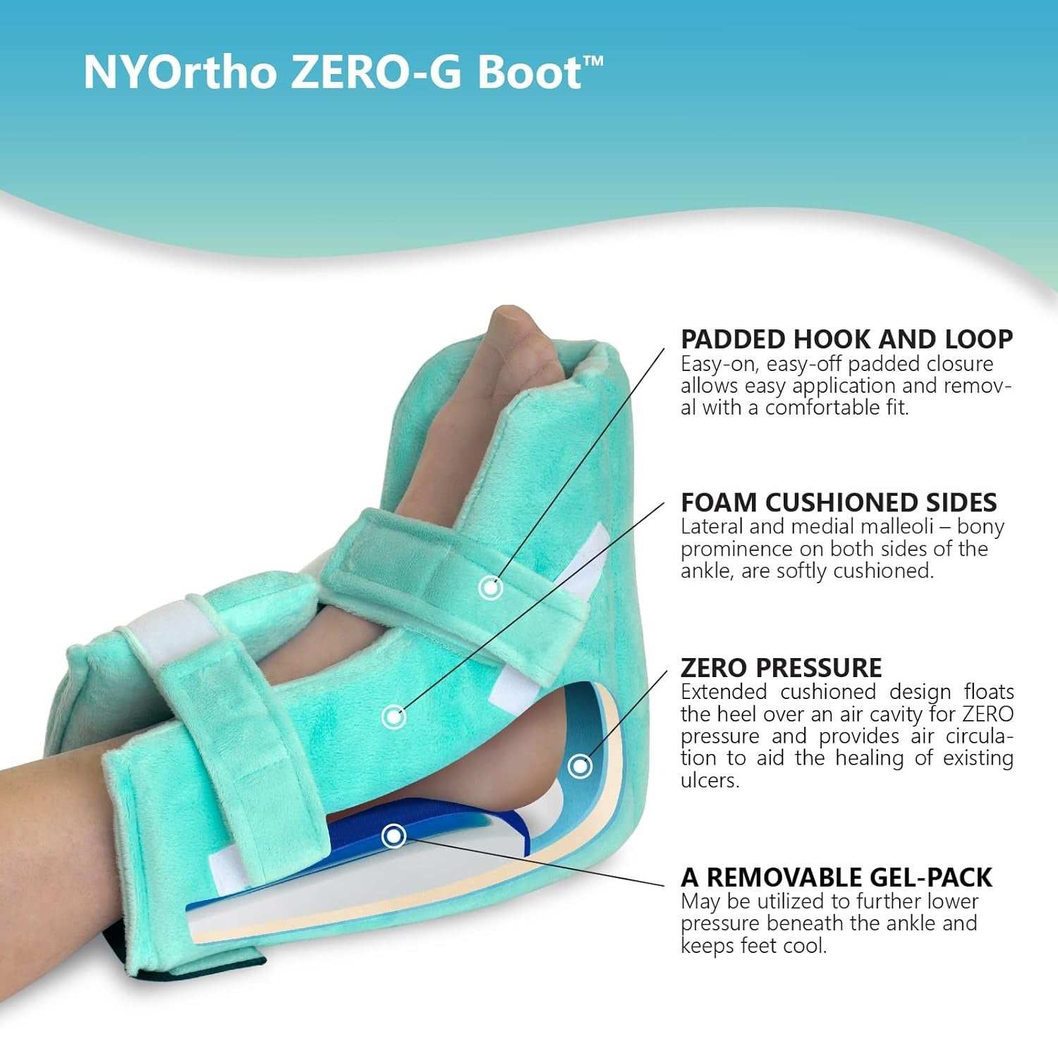 NY Ortho ZERO-G Boot Heel Protector Suspension Cushion