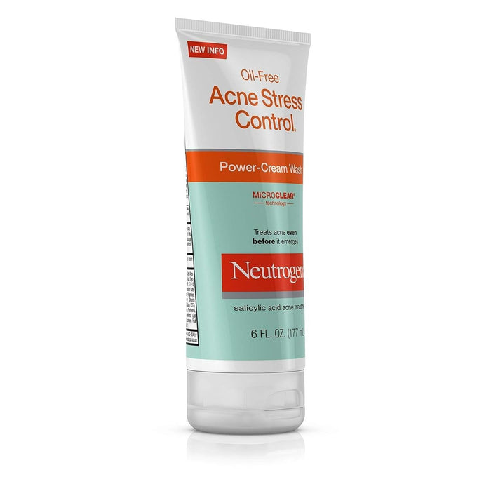 Neutrogena Oil-Free Acne Stress Control Power-Cream Wash - 6 fl oz - Shop Home Med