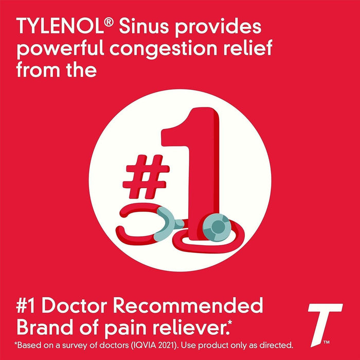 Tylenol Sinus + Headache Non-Drowsy Day Acetaminophen Caplets - 24 Ct - Shop Home Med