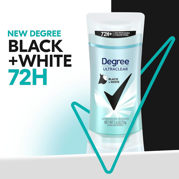 Degree UltraClear Antiperspirant Deodorant Black + White Stick - Women