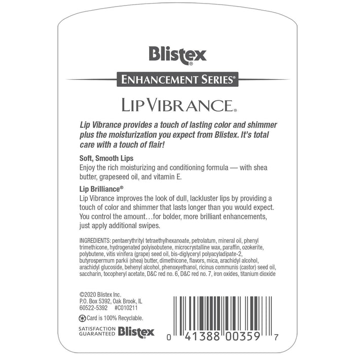 Blistex Lip Vibrance Lip Protectant Sunscreen Balm SPF 15 - Shop Home Med