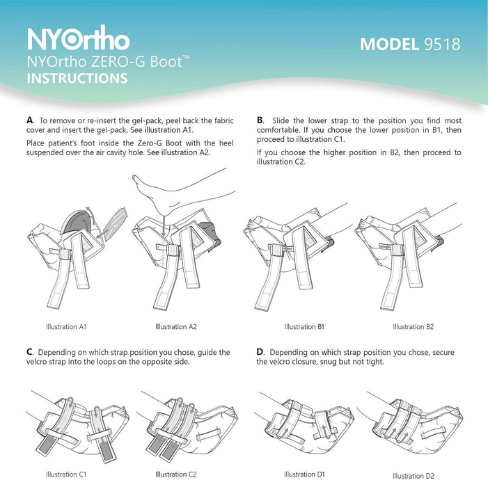 NY Ortho ZERO-G Boot Heel Protector Suspension Cushion