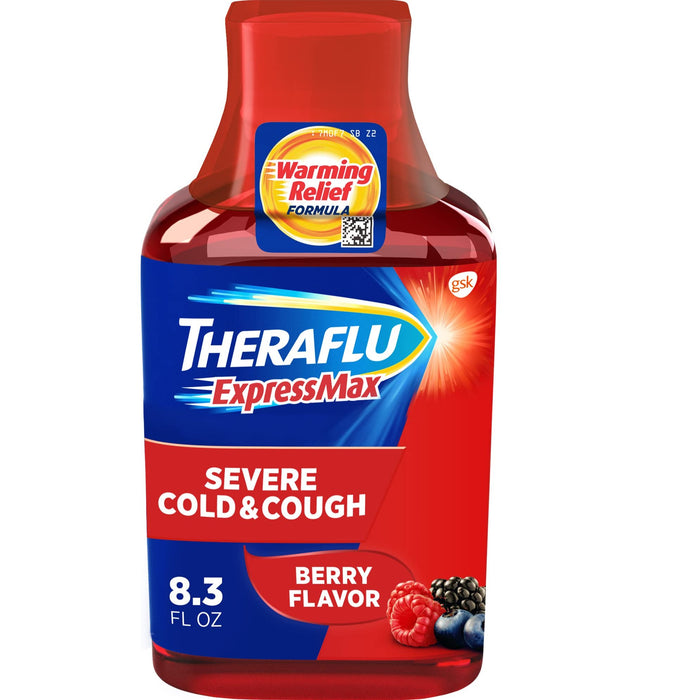 Theraflu ExpressMax Day/Night Severe Cold & Cough Relief Syrup - Berry Burst