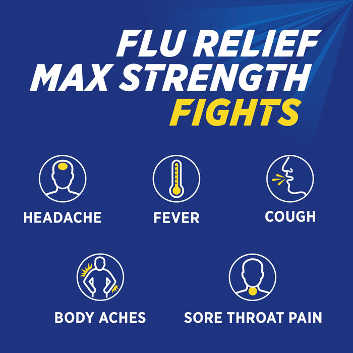 Theraflu Day/Night Max Strength Flu Relief Powder - Honey Lemon