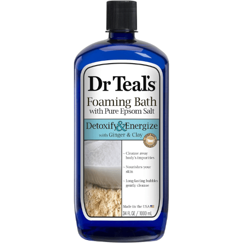 Dr. Teal's Foaming Bath Detoxify & Energize w/ Ginger & Clay - 34 Oz