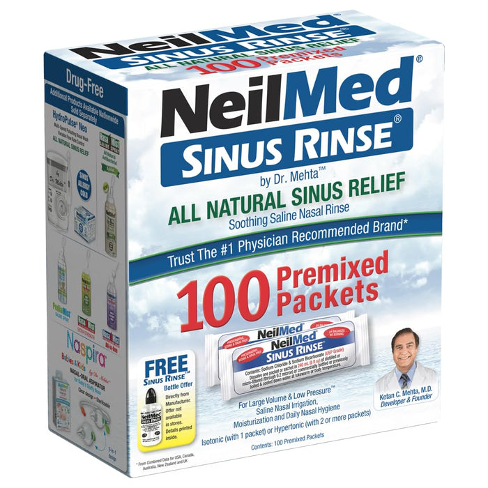 NeilMed All Natural Sinus Rinse Saline Nasal Rinse Kit