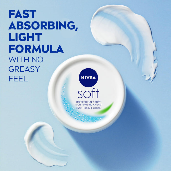 Nivea Soft Moisturizing Cream with Jojoba Oil & Vitamin E -  6.8 oz