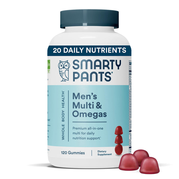 Smarty Pants Men's Multi & Omega 3 Fish Oil Gummy Vitamins