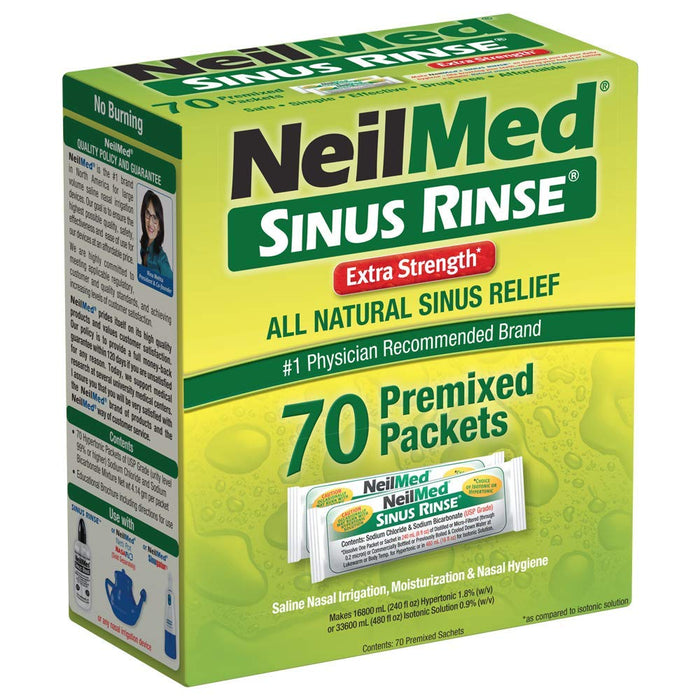 NeilMed Extra Strength Sinus Rinse Nasal Wash Hypertonic Packets