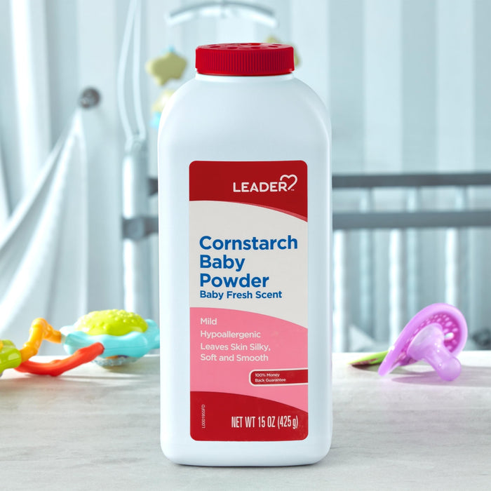 Leader Baby Powder Cornstarch - 15 oz