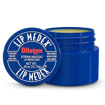 Blistex Lip Medex Cooling Relief for Sore Lips & Moisture - 12 Ct