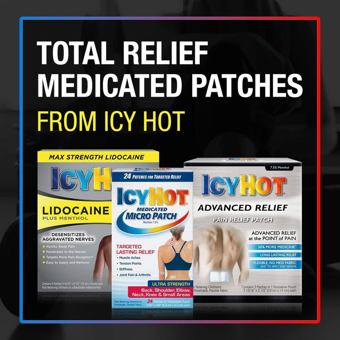 Icy Hot Original Medicated Back Pain Relief Patch Extra Large - 3 Ct - Shop Home Med