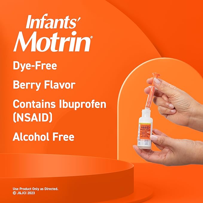 Motrin Children's Liquid  Ibuprofen Pain Reliever & Fever Reducer Berry Flavor