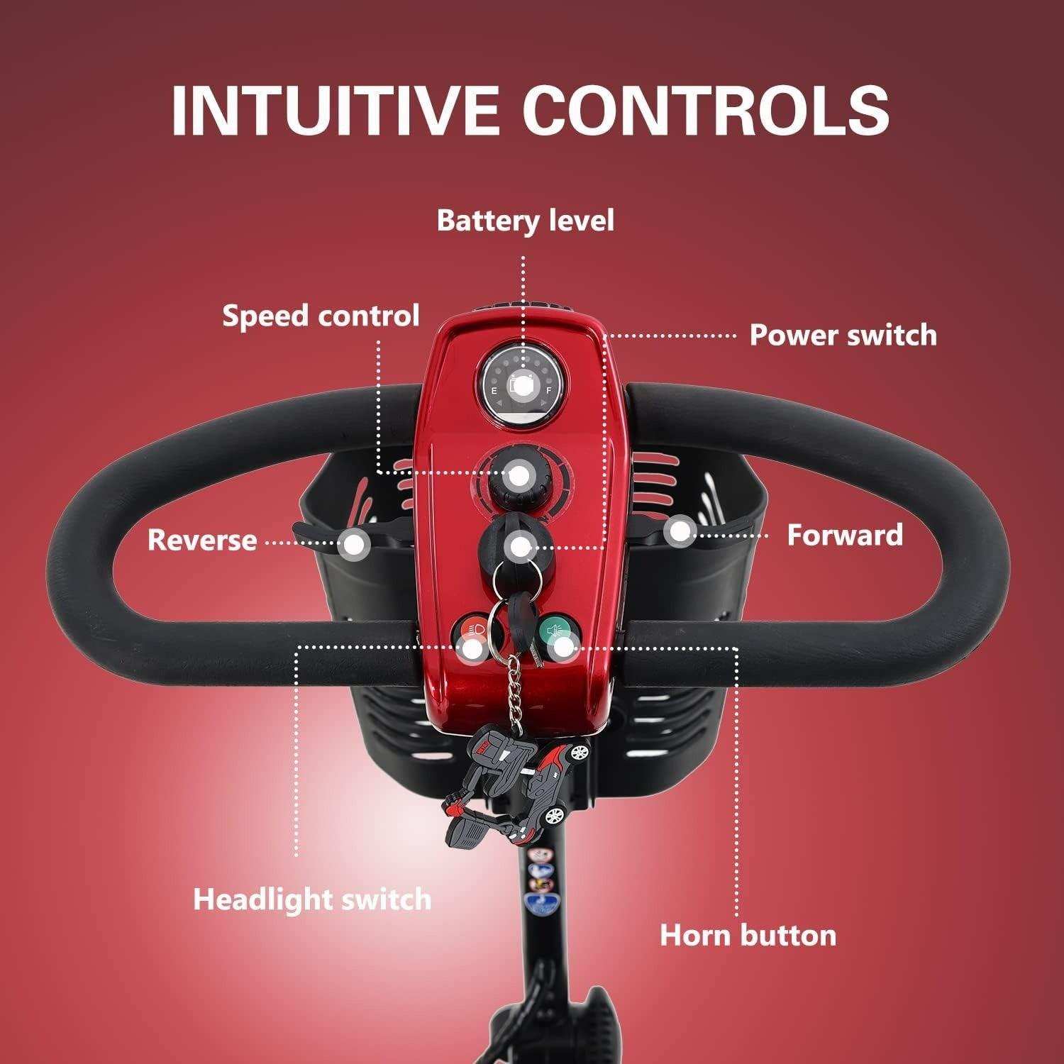 Metro Mobility Max Sport Series 4-Wheel Travel Mobility Scooter - Shop Home Med