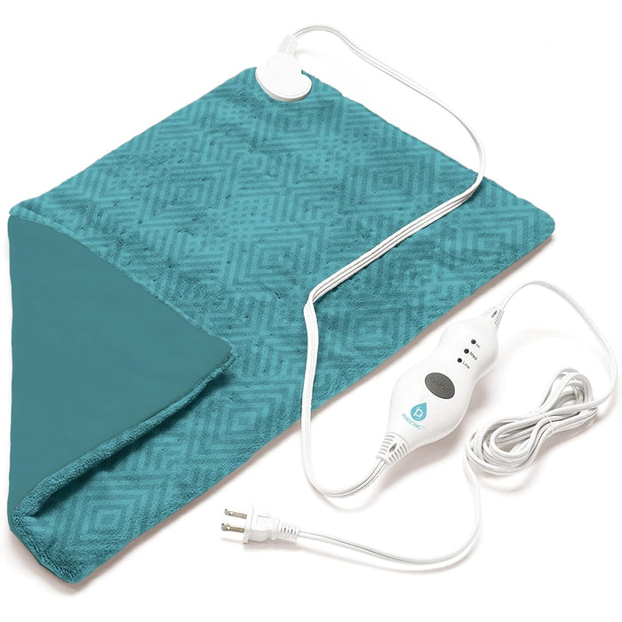 Pursonic Electric Heating Pad for Back Pain and Cramps Relief